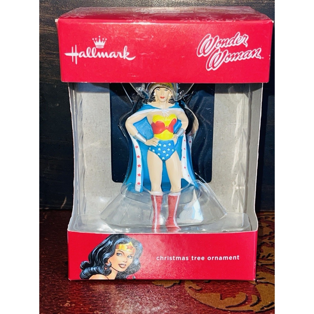 NEW in BOX Hallmark DC Wonder Woman CHRISTMAS tree ornament Super Hero